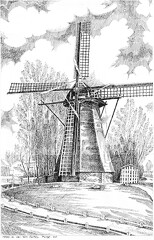Zemelmolen te Lisse